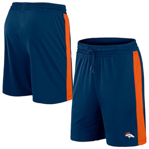 Men's Denver Broncos Navy Performance Shorts