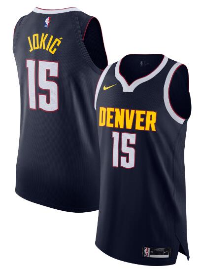 Men's Denver Nuggets Nikola Jokic Nike Navy Authentic Jersey