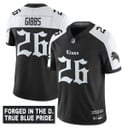 Men's Detroit Lions 'Gothic Motor City Edition' Vapor Limited Jersey - All Stitched Black  Alternate Jahmyr Gibbs - 26