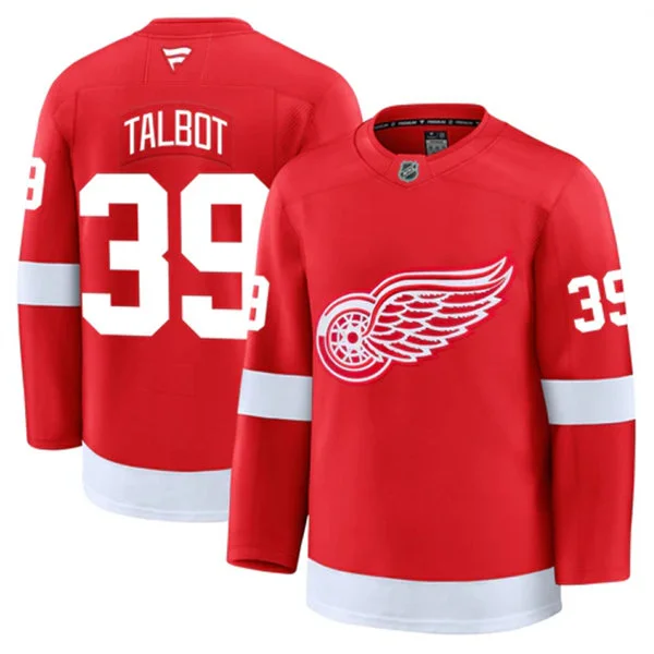 Men's Detroit Red Wings #39 Cam Talbot Fanatics Home Red Jersey 