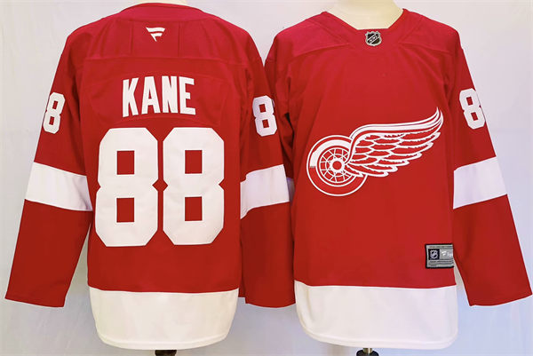 Men's Detroit Red Wings #88 Patrick Kane Fanatics Home Red Player Jersey 