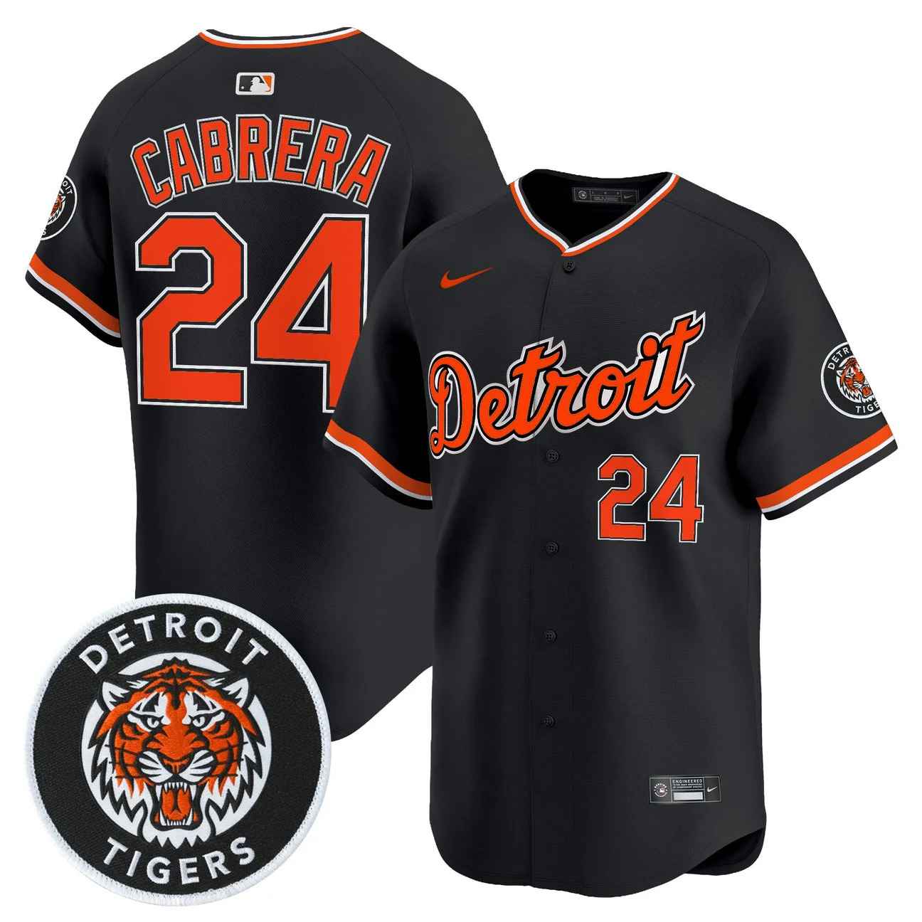 Men's Detroit Tigers 2026 Alternate Vapor Premier Limited Jersey #24 MIGUEL CABRERA