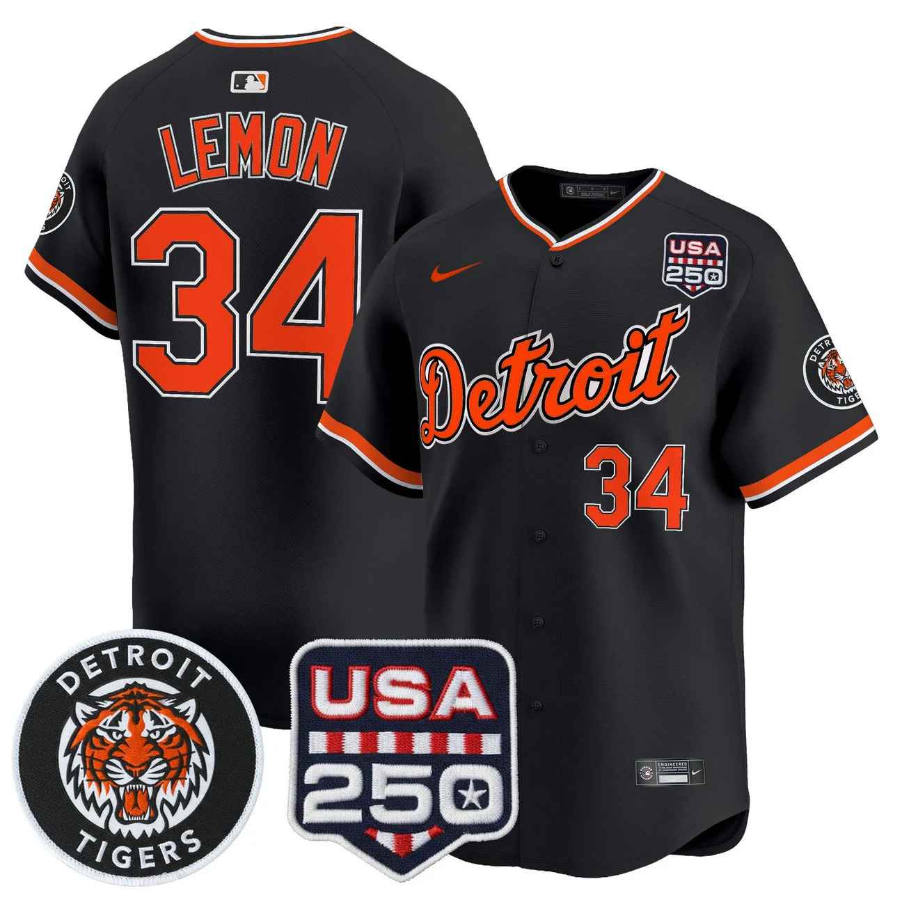 Men's Detroit Tigers 2026 Alternate Vapor Premier Limited Jersey #34 CHET LEMON