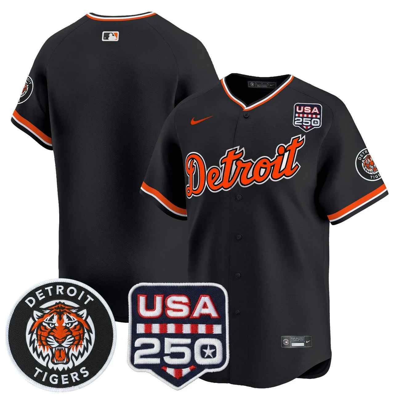 Men's Detroit Tigers 2026 Alternate Vapor Premier Limited Jersey BLANK