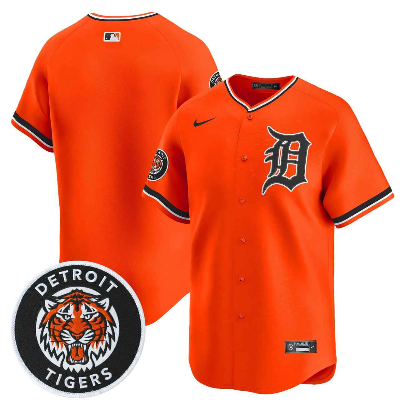 Men's Detroit Tigers 2026 Alternate Vapor Premier Limited Jersey ORANGE BLANK