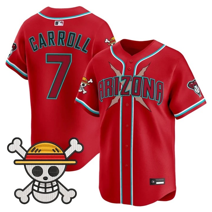 Men's Diamondbacks x One Piece Vapor Premier Limited Jersey #7 Corbin Carroll