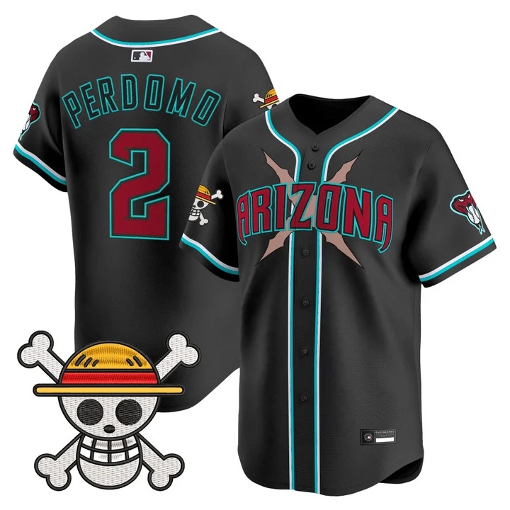 Men's Diamondbacks x One Piece Vapor Premier Limited Jersey black #2 Geraldo Perdomo