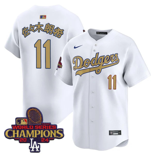 Men's Dodgers 2025 Gold Vapor Premier Limited Jersey #11.webp