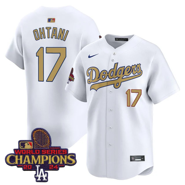 Men's Dodgers 2025 Gold Vapor Premier Limited Jersey #17 SHOHEI OHTANI.webp