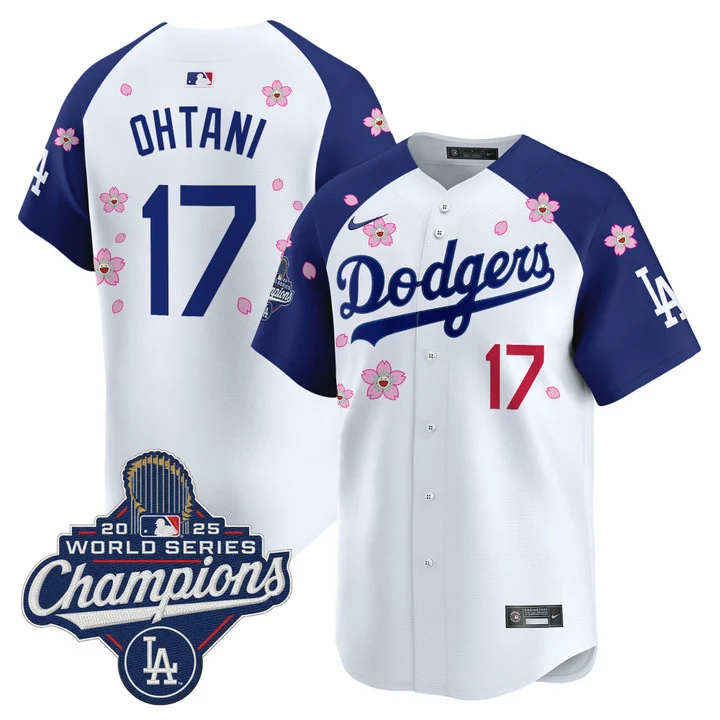 Men's Dodgers 2025 World Series Champions x Tokyo Series Vapor Premier Limited Jersey ALTERNATE#17 SHOHEI OHTANI