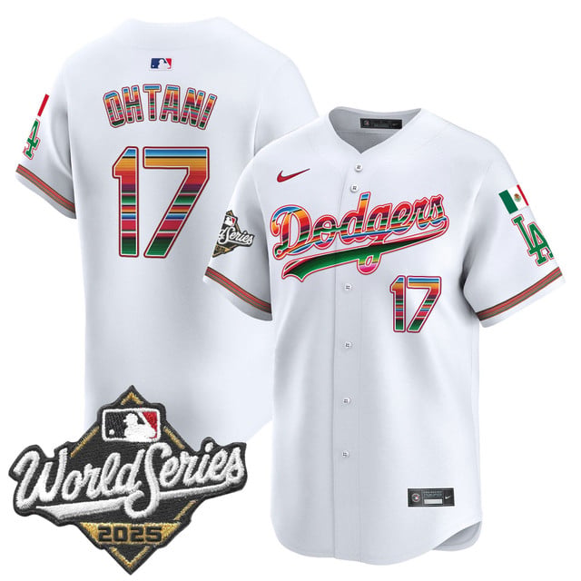 Men's Dodgers Mexico 2025 World Series Vapor Premier Limited Jersey #17 Shohei Ohtani