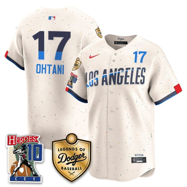 Men's Dodgers Ron Cey Legends Of Dodgers Baseball Jersey CITY CONNECT#17 SHOHEI OHTANI