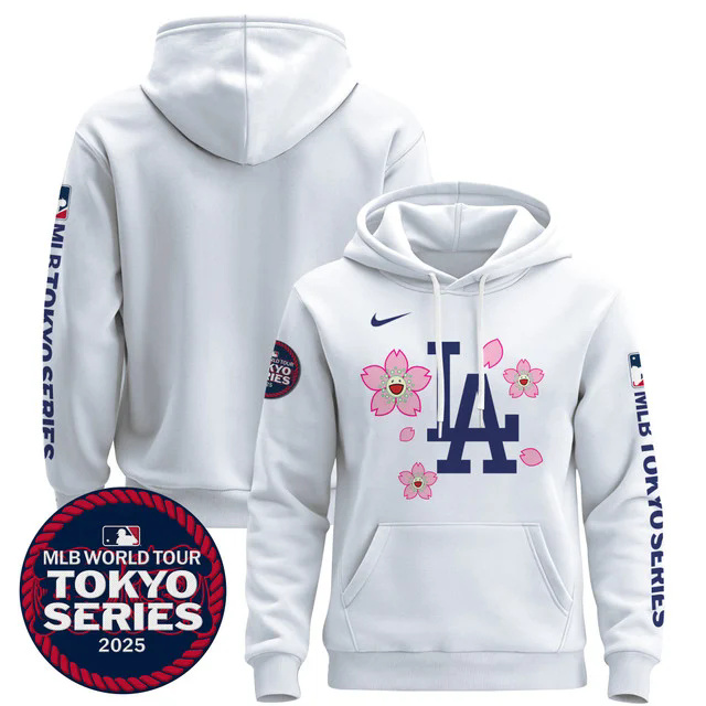Men's Dodgers Tokyo Series 2025 Pullover Hoodie BLANK.webp