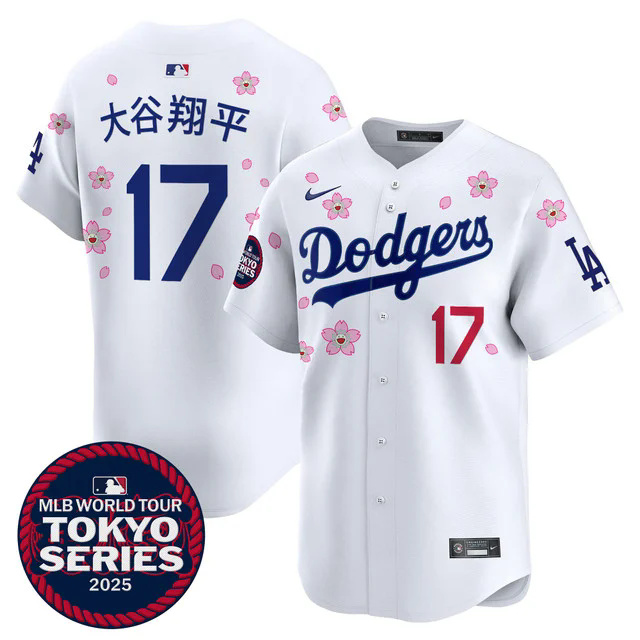 Men's Dodgers Tokyo Series 2025 Vapor Premier Limited Jersey V2 #17 大谷翔平.webp