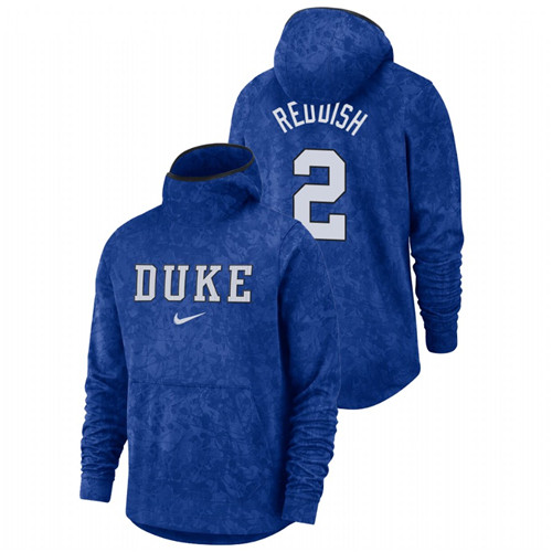 Men's Duke Blue Devils Cam Reddish Royal Basketball Spotlight Team Logo Pullover Hoodie
