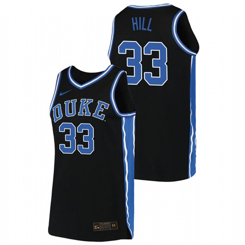Men's Duke Blue Devils Grant Hill Replica 2019-20 College Basketball Jersey Black
