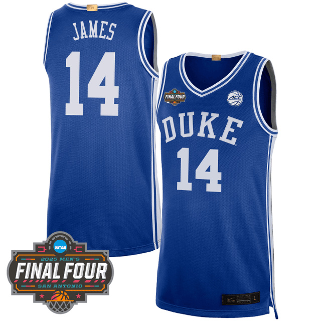 Men's Duke Blue Devils Men's Basketball  Jersey #14 JAMES