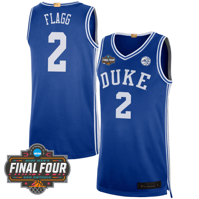 Men's Duke Blue Devils Men's Basketball  Jersey #2 FLAG