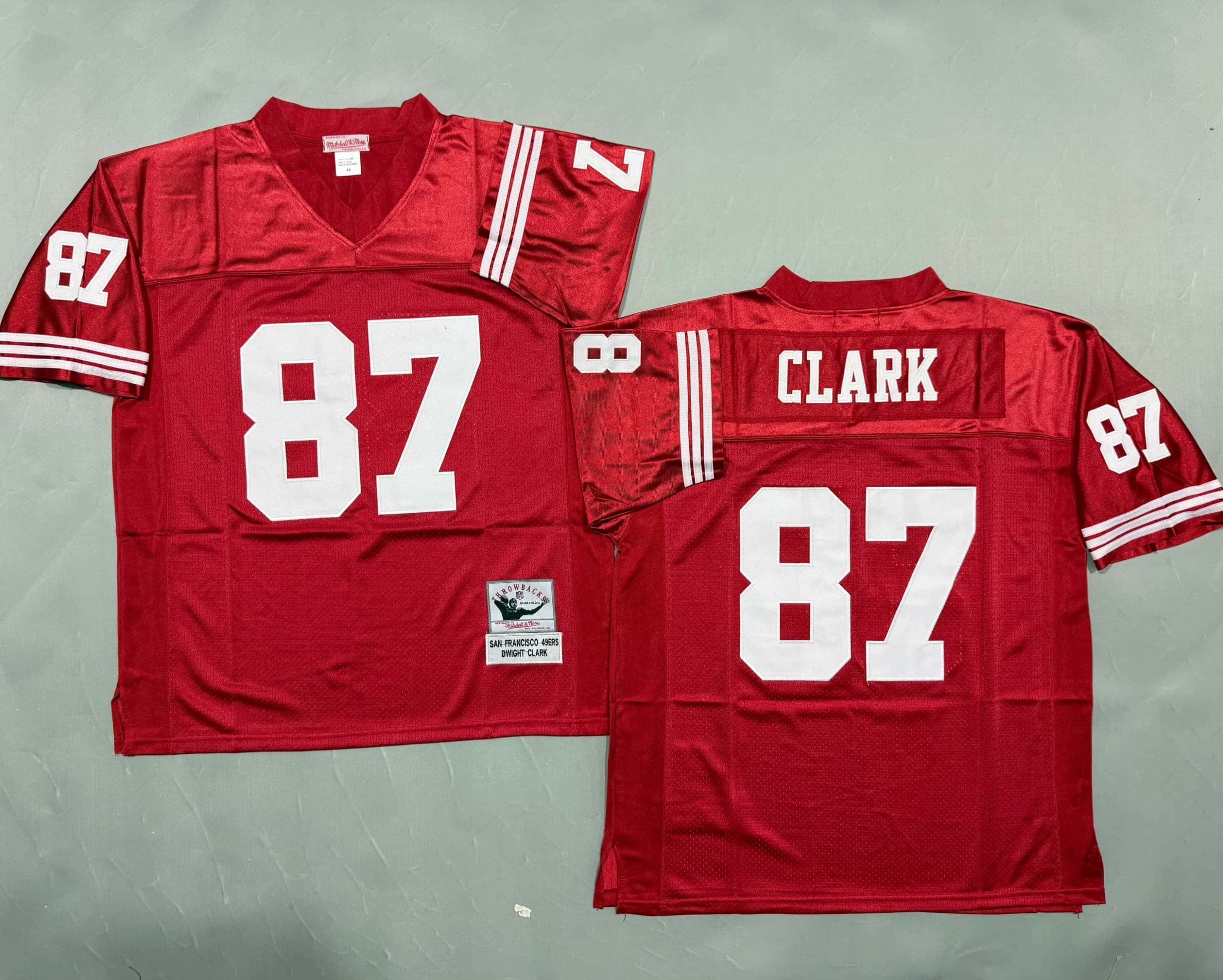 Men's Dwight Clark Scarlet San Francisco 49ers.