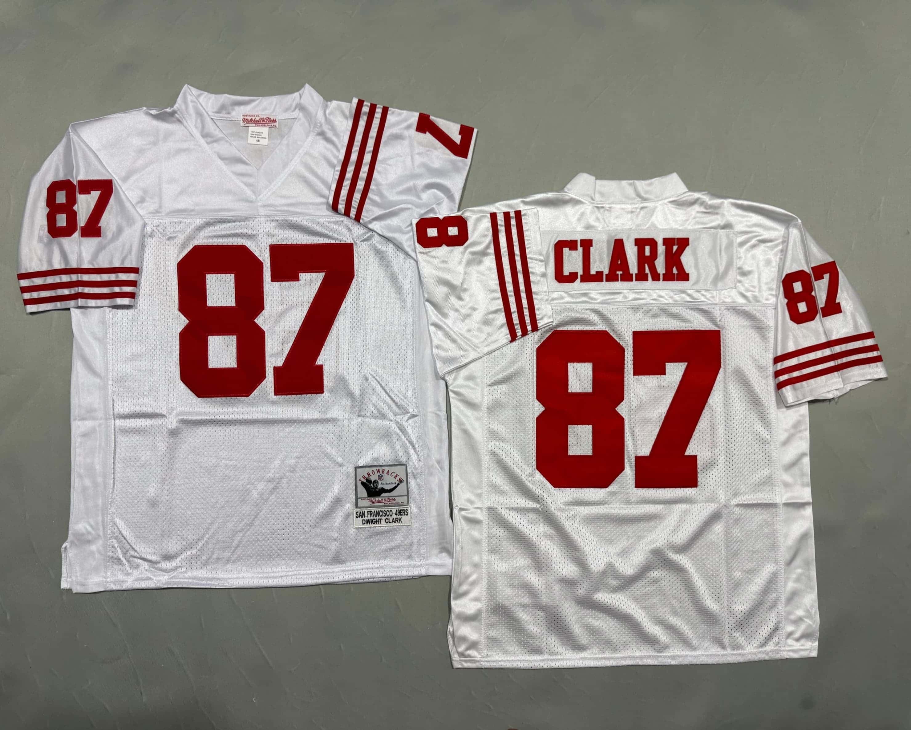 Men's Dwight Clark White San Francisco 49ers.