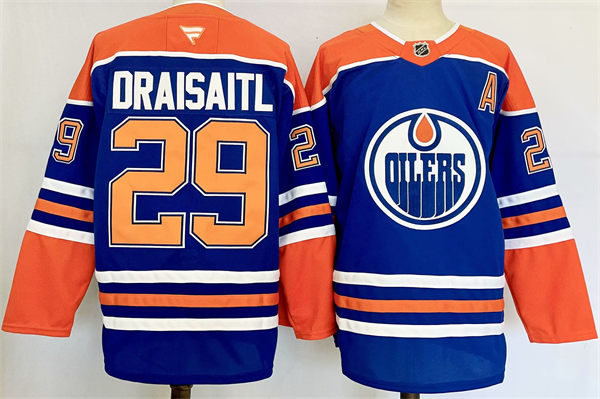 Men's Edmonton Oilers #29 Leon Draisaitl Fanatics Home Royal Jersey 