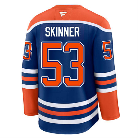 Men's Edmonton Oilers #53 Jeff Skinner Fanatics Home Royal Jersey 