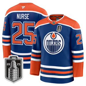 Men's Edmonton Oilers 2025 Stanley Cup Final Premium Jersey - All Stitched Darnell Nurse