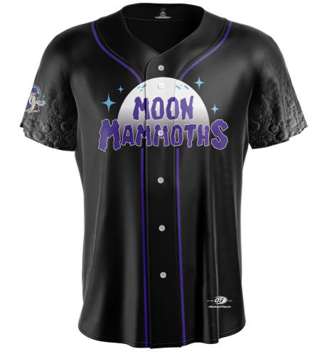 Men's Erie SeaWolves Black Moon Mammoths Alternate Replica Jersey