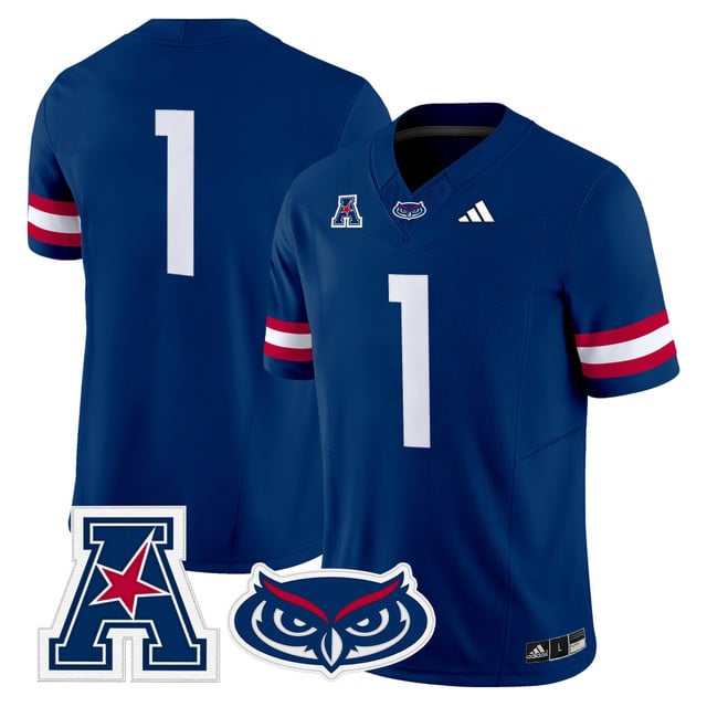 Men's Florida Atlantic Owls 2025 Vapor Limited Jersey #1