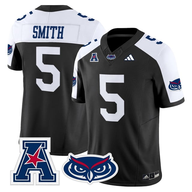 Men's Florida Atlantic Owls 2025 Vapor Limited Jersey alternate #5 Jabari Smith