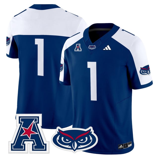 Men's Florida Atlantic Owls 2025 Vapor Limited Jersey blue #1