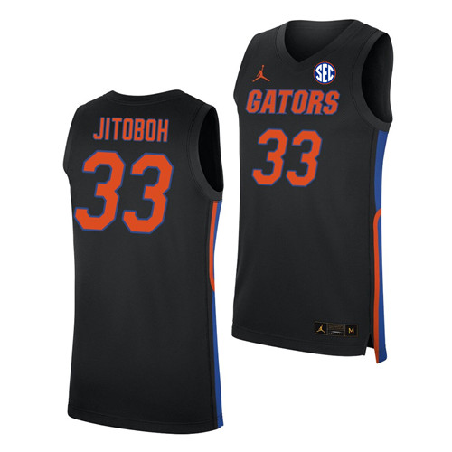Men's Florida Gators #33 Jason Jitoboh 2020 Black Jordan College Basketball Jersey