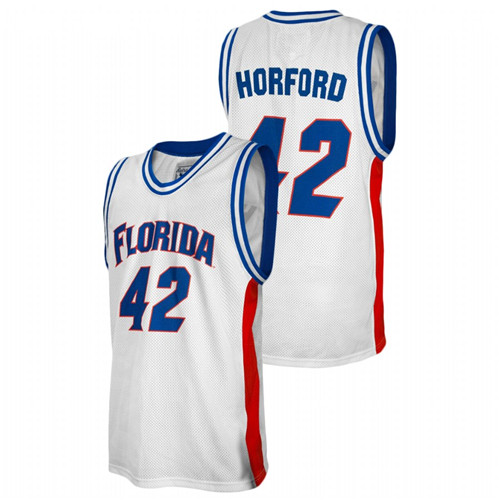 Men's Florida Gators #42 White Al Horford College Baketball Alumni Jersey