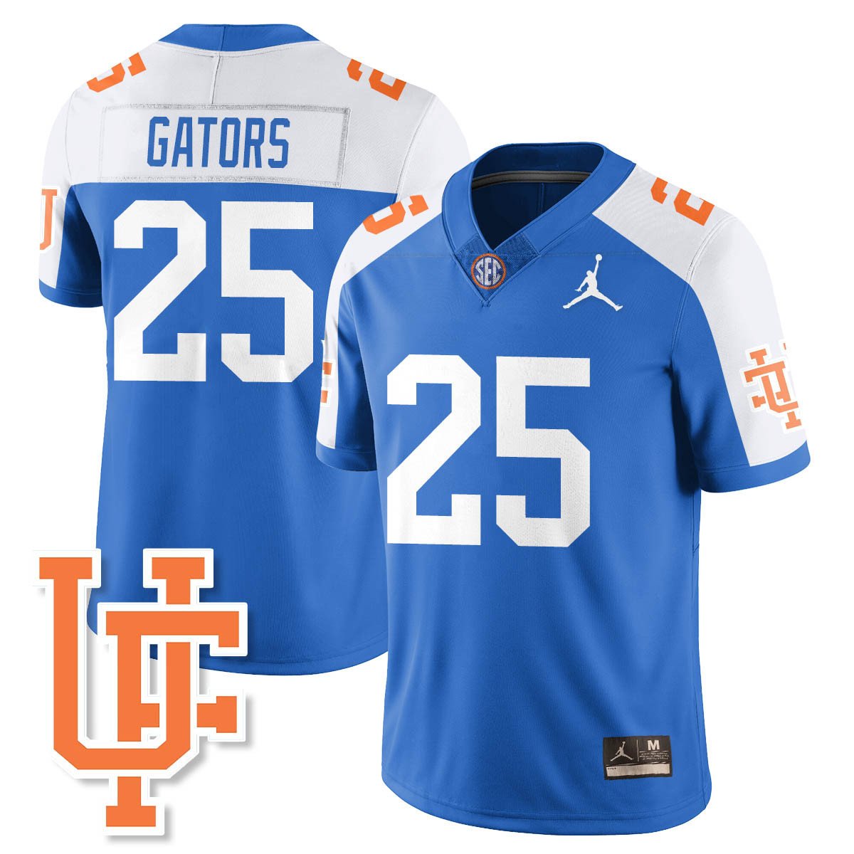 Men's Florida Gators Bring Back 1960s Throwback Jerseyalternate  #25 Gators