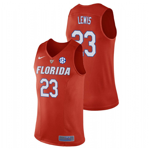 Men's Florida Gators College Basketball #23 Orange Scottie Lewis Replica Jersey