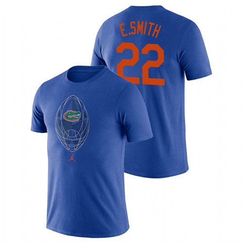 Men's Florida Gators Football Icon Emmitt Smith Royal T-Shirt