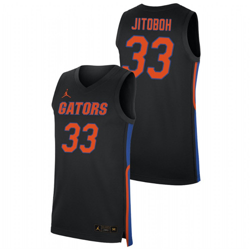 Men's Florida Gators Jason Jitoboh Replica 2019-20 College Basketball Jersey Black