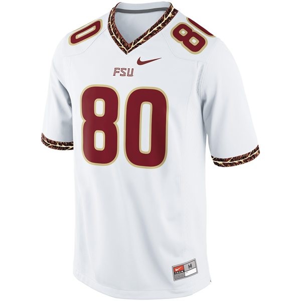 Men's Florida State Seminoles #80 Rashad Greene White Football Jersey