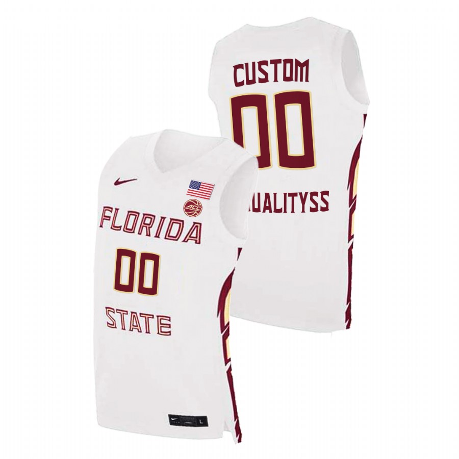 Men's Florida State Seminoles Custom Basketball 2021 Swingman Jersey White
