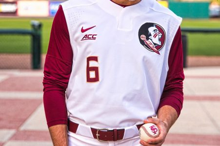 Men's Florida State Seminoles Custom Nike White Vest Baseball Jersey