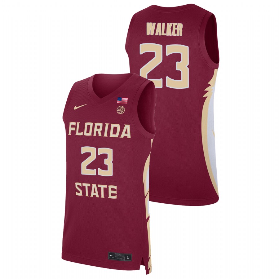 Men's Florida State Seminoles M.J. Walker Basketball 2021 Replica Jersey Red