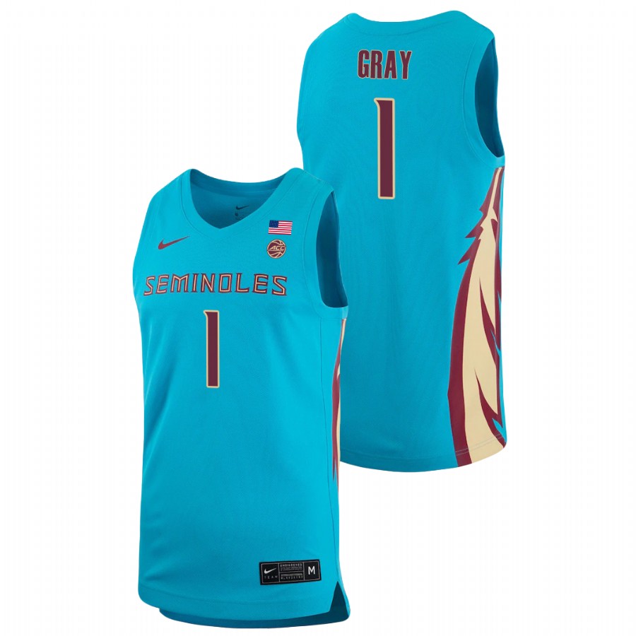 Men's Florida State Seminoles RaiQuan Gray Basketball 2021 Alternate Jersey Blue
