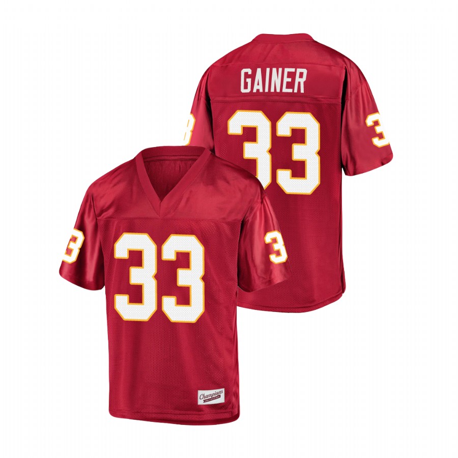 Men's Garnet Florida State Seminoles Amari Gainer College Football Jersey