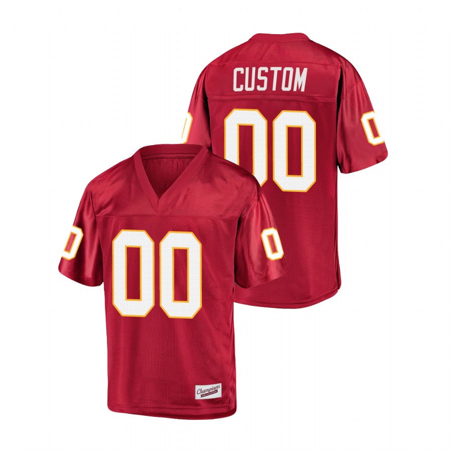 Men's Garnet Florida State Seminoles Custom College Football Jersey