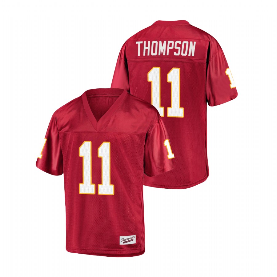 Men's Garnet Florida State Seminoles Warren Thompson College Football Jersey