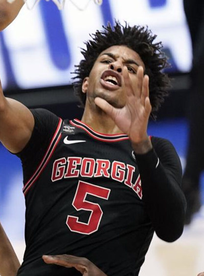 Men's Georgia Bulldogs #5 Justin Kier Nike 2020 Black Round Neck College Basketball Jersey