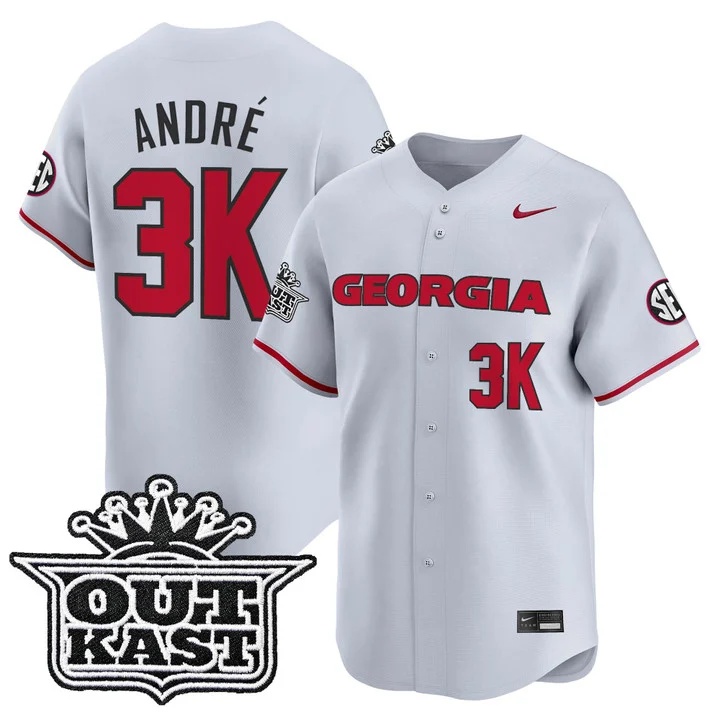 Men's Georgia Bulldogs Baseball x Outkast Vapor Premier Limited Jersey ANDRE#3K ANDRE