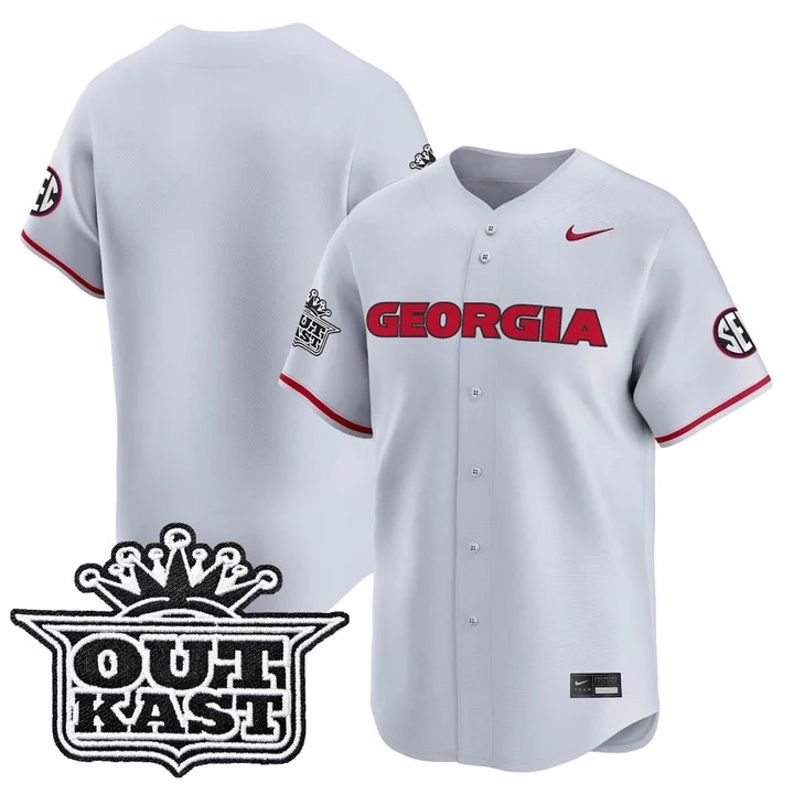 Men's Georgia Bulldogs Baseball x Outkast Vapor Premier Limited Jersey GRAY BLANK