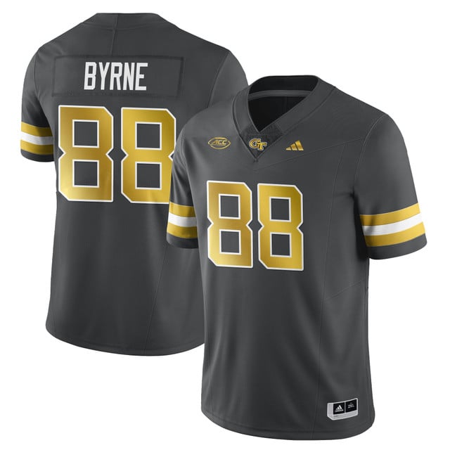 Men's Georgia Tech Football 2025 Limited Jersey DARK GRAY#88 J.T. BYRNE
