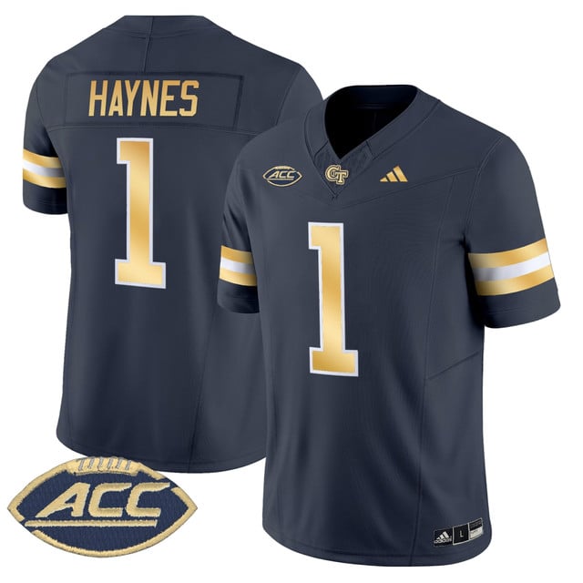 Men's Georgia Tech Yellow Jackets 2025 Vapor Limited Jersey #1 Jamal Haynes